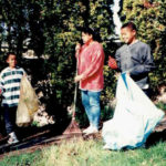 Stephanie  Johnson-Toliver  and  her  sons  took  part  in  neighborhood  clean-up  projects  organized  by  Walker  Chapel  AME  Church  in  the  1990s.  (Stephanie  Johnson-Toliver) 