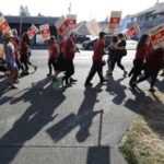 Tacoma teachers strike as the 2018 school year begins. (AP)