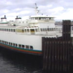 Ferry Kitsap docked after riot damage