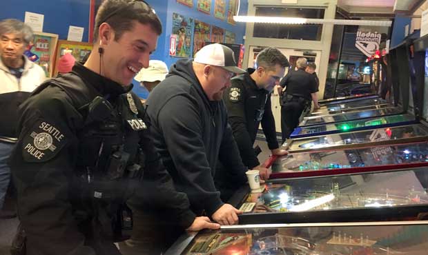 pinball with police...