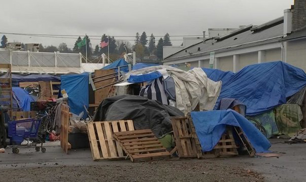 olympia homeless camp...