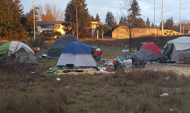 Northgate, homeless encampment...