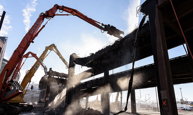 Viaduct demolition...