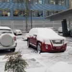 Cars covered in snow in the morning (Nick Bowman / MyNorthwest)