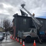 Renton's rooftop dragon art piece was installed in April 2019. (Marsha Rollinger) 