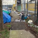Trash at encampment near NW 53rd St. (City of Seattle)