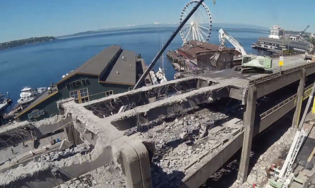 Alaskan Way Viaduct demolition...