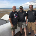 US Army vets (L-R) Paul Ziegler, Lance Beyer and Larry Collins drove more than 10 hours from where they live in Frankfurt, Germany to attend the 75th anniversary D-Day events. (Feliks Banel)