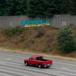 Graffiti on I-5. (KIRO Radio, Chris Sullivan)
