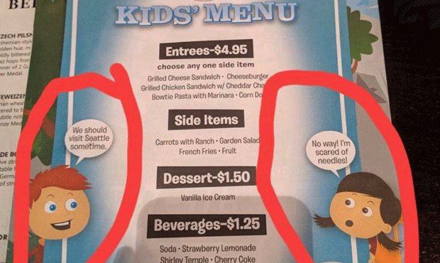 gordon-biersch-kids-menu-commenting-on-seattle-s-needle-problem