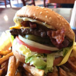 The bacon cheeseburger at Federal Way's Burger Express is their most popular menu item. (Tom Amato, KTTH)