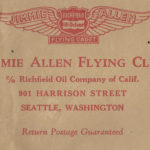 The return address of Jimmie Allen’s “headquarters” in the 1930s was the Seattle offices of Richfield Oil at 901 Harrison Street in what’s now called the South Lake Union Neighborhood. (Larry Zdeb)