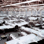 A rare color image of B-29s being assembled at Boeing’s Renton plant in the 1940s. (The Boeing Company)