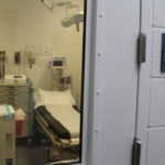 The Northwest Detention Center has full medical facilities, including a pharmacy, dental clinic (pictured), X-ray lab, and private medical evaluation rooms. (Nicole Jennings, KIRO Radio)