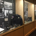 A display case at the Bellevue Police Department. (Jillian Raftery, KIRO Radio)