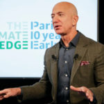 Amazon CEO Jeff Bezos announces the co-founding of The Climate Pledge at the National Press Club on September 19, 2019 in Washington, DC. (Paul Morigi/Getty Images for Amazon)