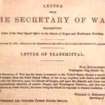 The cover page from a long-lost Secretary of War document about Northwest weather that Larry Schick tracked down recently while researching a book about the Winter of 1861-1862. (Courtesy Larry Schick)