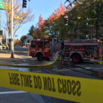 Buildings in Seattle's University District were evacuated for a gas leak reported in the area. (Alison Grande, KIRO 7 TV)