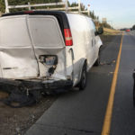 A van involved in Thursday mornings crash in Federal Way (Washington State Patrol)
