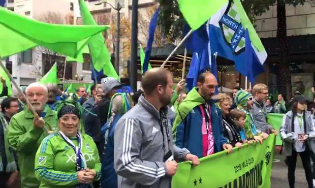 Seattle Sounders parade...