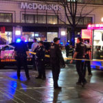 Police cordon off the site of a shooting in downtown Seattle. (Photo by Chris Porter/Getty Images)