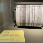 When Mt. St. Helens erupted in 1980, it was still the “analog era,” as this seismograph from those years, with ink and paper, clearly demonstrates. (Feliks Banel for KIRO Radio)