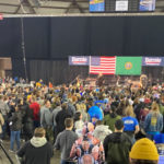 Thousands attended Bernie Sanders rally in Tacoma. (Hanna Scott, KIRO Radio)