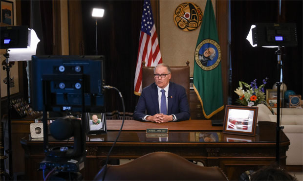 Jay Inslee, stay at home order. 