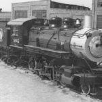 The locomotive was restored by Great Northern Railway prior to going on display at Woodland Park Zoo in the early 1950s; it was originally built by Baldwin in 1907. (Pacific Northwest Railroad Archive)