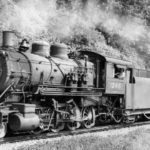 Great Northern Railway locomotive 1246 underway near Everett, Washington in 1948. (Pacific Northwest Railroad Archive)