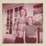 Marilyn Stewart and her mother Bertha Jahoda, the “mom” in the mom & pop operation, in front of Sheridan Market in 1956. (Paula Goode)