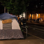 Tents set up in Capitol Hill. (Getty Images)