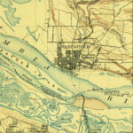 Vancouver, Washington and the US Army's "Vancouver Barracks" are shown on this 1897 topographic map. (USGS Archives)