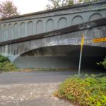 The trestle at Leschi Park is one of the only remaining pieces of the Yesler Cable Car still in place. (Feliks Banel/KIRO Radio)