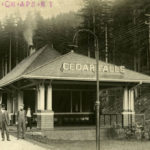 Circa 1915 image of the old Cedar Falls depot. (Washington State Historical Society)