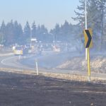 Brush fire at SR-512 and I-5 is under control and crews are finishing up there. (West Pierce Fire)