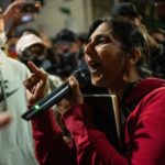 Seattle City Councilmember Kshama Sawant speaks as demonstrators hold a rally outside of the Seattle Police Department's East Precinct on June 8, 2020 in Seattle, Washington. (Photo by David Ryder/Getty Images)