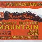 Mountain Bar wrapper for long-forgotten "MINI BARS" from 1974. (Brown & Haley)