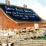 The Smith Brothers Dairy in Kent in a hand-tinted photo from 1930. (Smith Brothers Dairy)