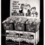 In-story display promoting Mountain Bars for school lunches, circa 1960s. (Brown & Haley)