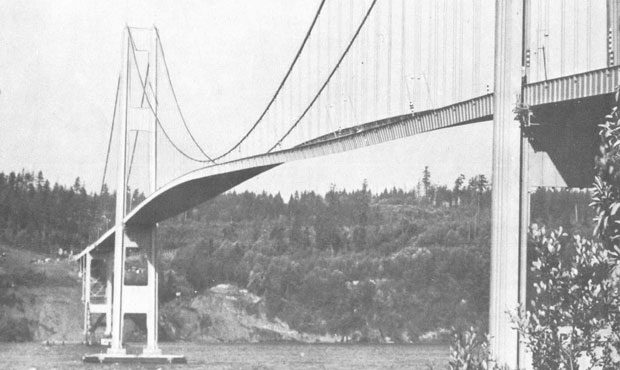 Vintage Audio From 1940 Tacoma Narrows Bridge Collapse