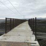 The Renslow Trestle is a familiar landmark that crosses I-90 east of Ellensburg. (Feliks Banel/KIRO Radio)