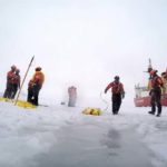 USCG Cutter Polar Star crew members took the opportunity to practice some ice rescue drills during their Arctic patrol. (Coast Guard, Feb. 3)