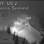 US 2 Stevens Pass closed in both directions due to heavy rain and increased avalanche danger. (Photo courtesy of WSDOT)