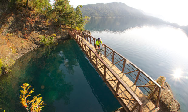 Olympic Discovery Trail crosses the Devil’s Punch Bowl on Lake Crescent. (Patrick Colleran, court...