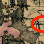 Detail from 1878 map shows Skagit City (as "Skagit"), just before the more recently settled upriver community of Mount Vernon would assume the role of the area's principal city. (NOAA Archives)