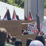 Progressive activists and anti-Semites gathered at Westlake Park in Seattle to decry Israel defending itself against Hamas terrorists in Gaza on May 16, 2021. (Photo: Jason Rantz/KTTH)