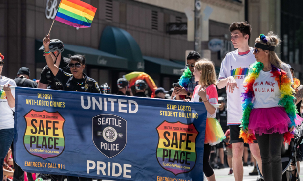 seattle police gay pride parade...