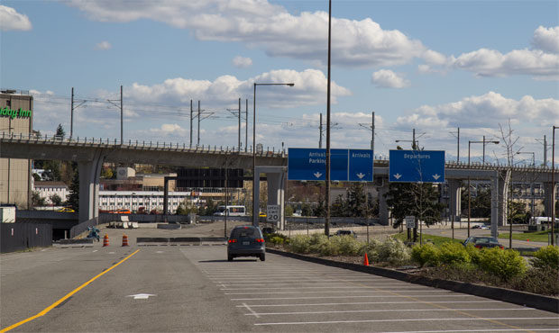 Sea-Tac cell phone lot...