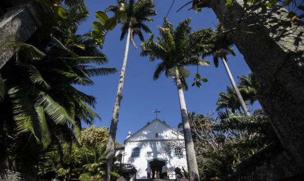 Visitors take a guided tour of Roberto Burle Marx’s former home, which was elected today as a Wor...